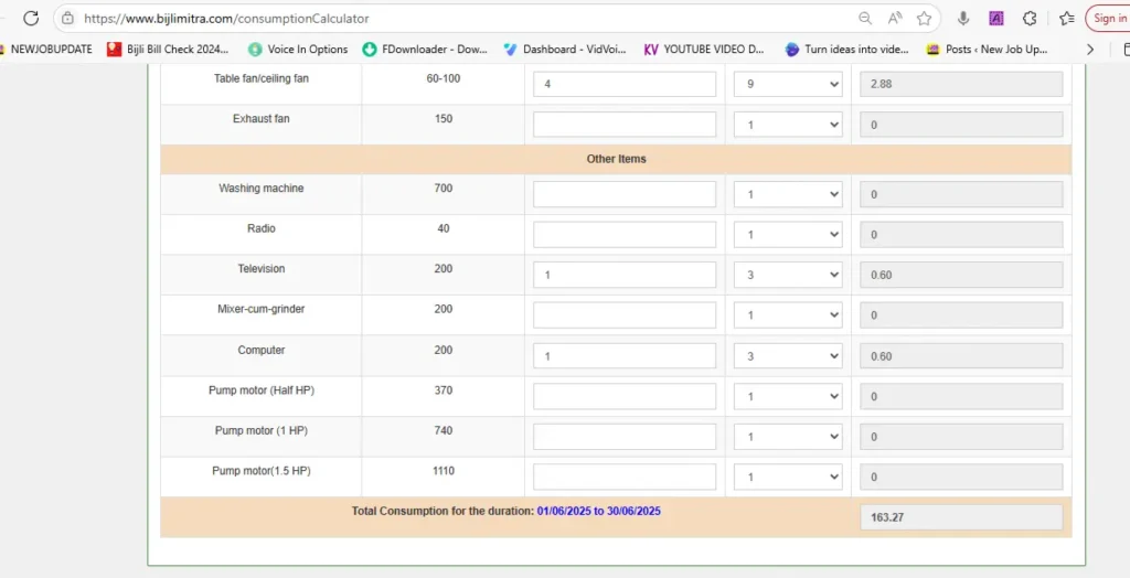 Load Calculator as Per Your Home Appliances