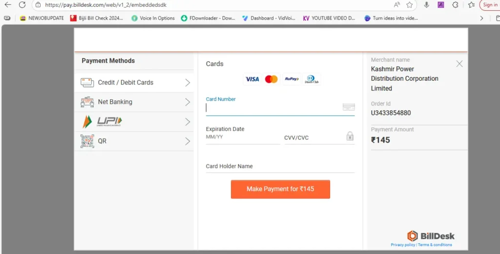 Jammu & Kashmir Electricity Bill Check Download & Payment New Process1